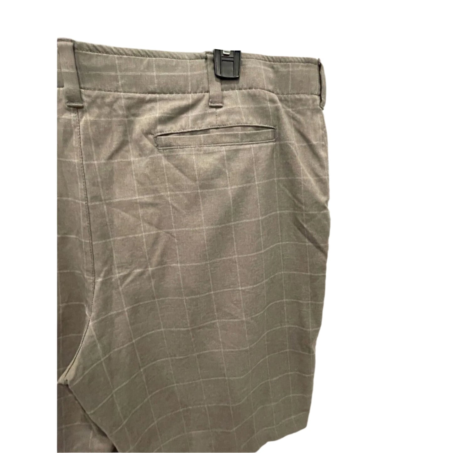BCG Mens Shorts Plaid Active - Gray - 38 - Like New