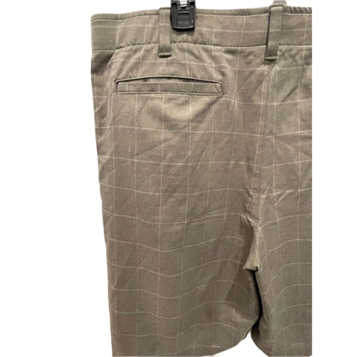 BCG Mens Shorts Plaid Active - Gray - 38 - Like New