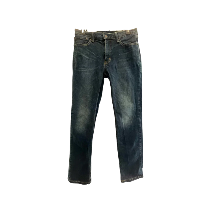 Levi Strauss Mens Jeans 511 Dark Wash Straight Regular - Blue - 32X30 - Very Good