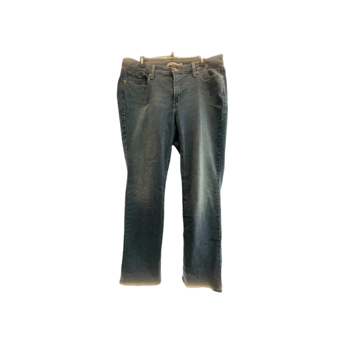 Levi Strauss Womens Jeans 414 Flare Relaxed Straight - Blue - 18W - Very Good
