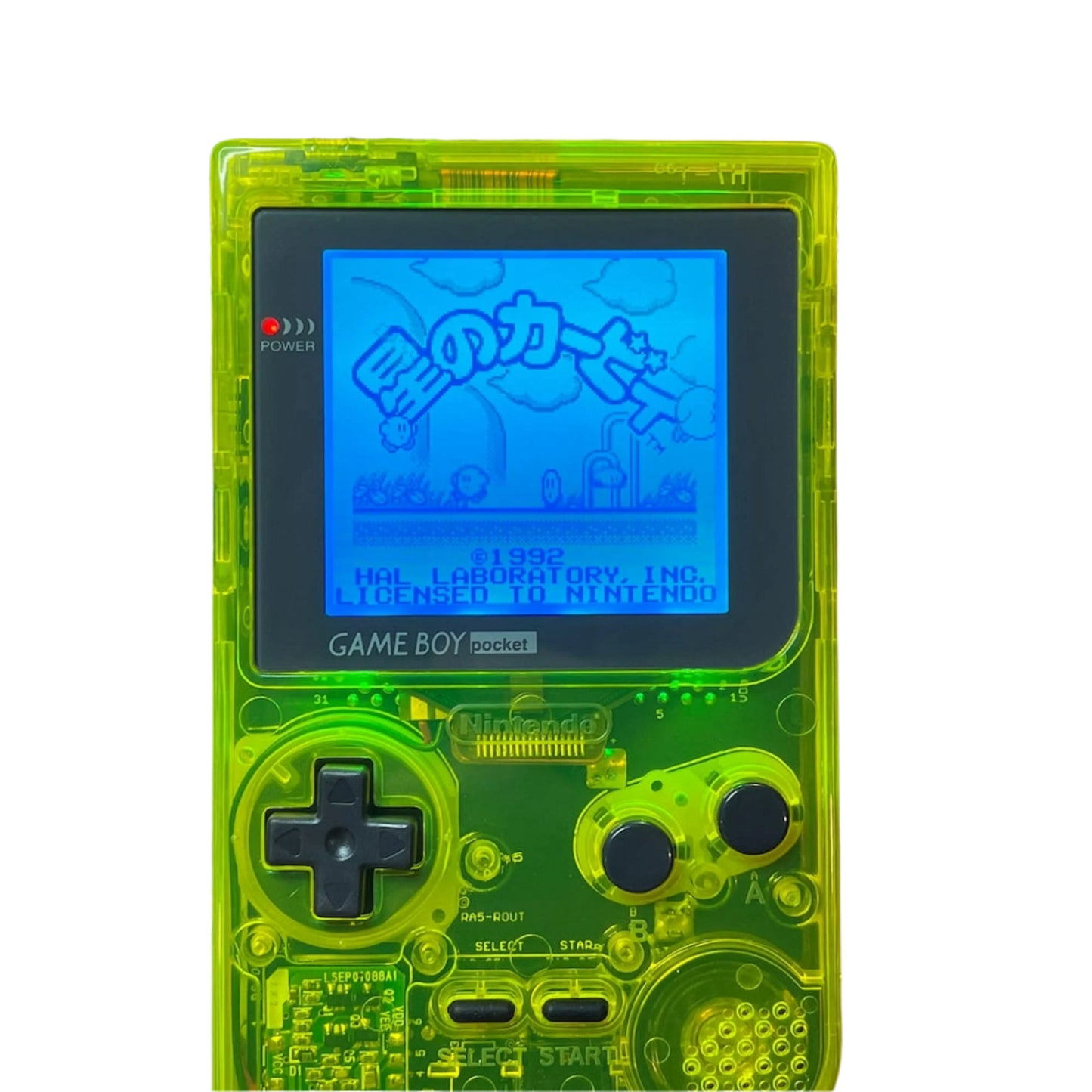 Nintendo Game Boy Pocket Transparent Neon Green Video Game Console - Custom Refurb Enhanced