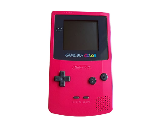 Nintendo Game Boy Color Rose Red Video Game Console - Custom Refurb Enhanced