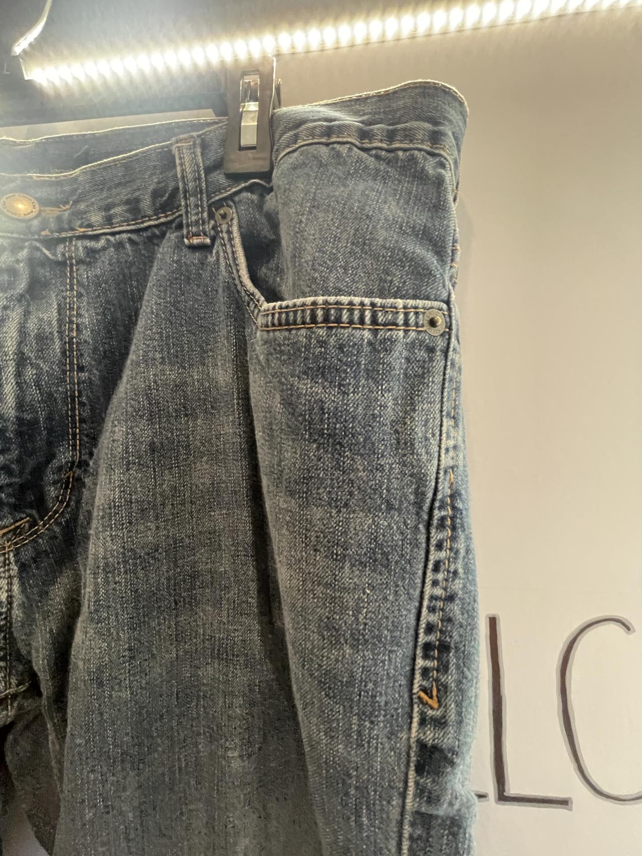 Jeans azules con corte de bota Calvin Klein para mujer talla 38 W - 33 "L