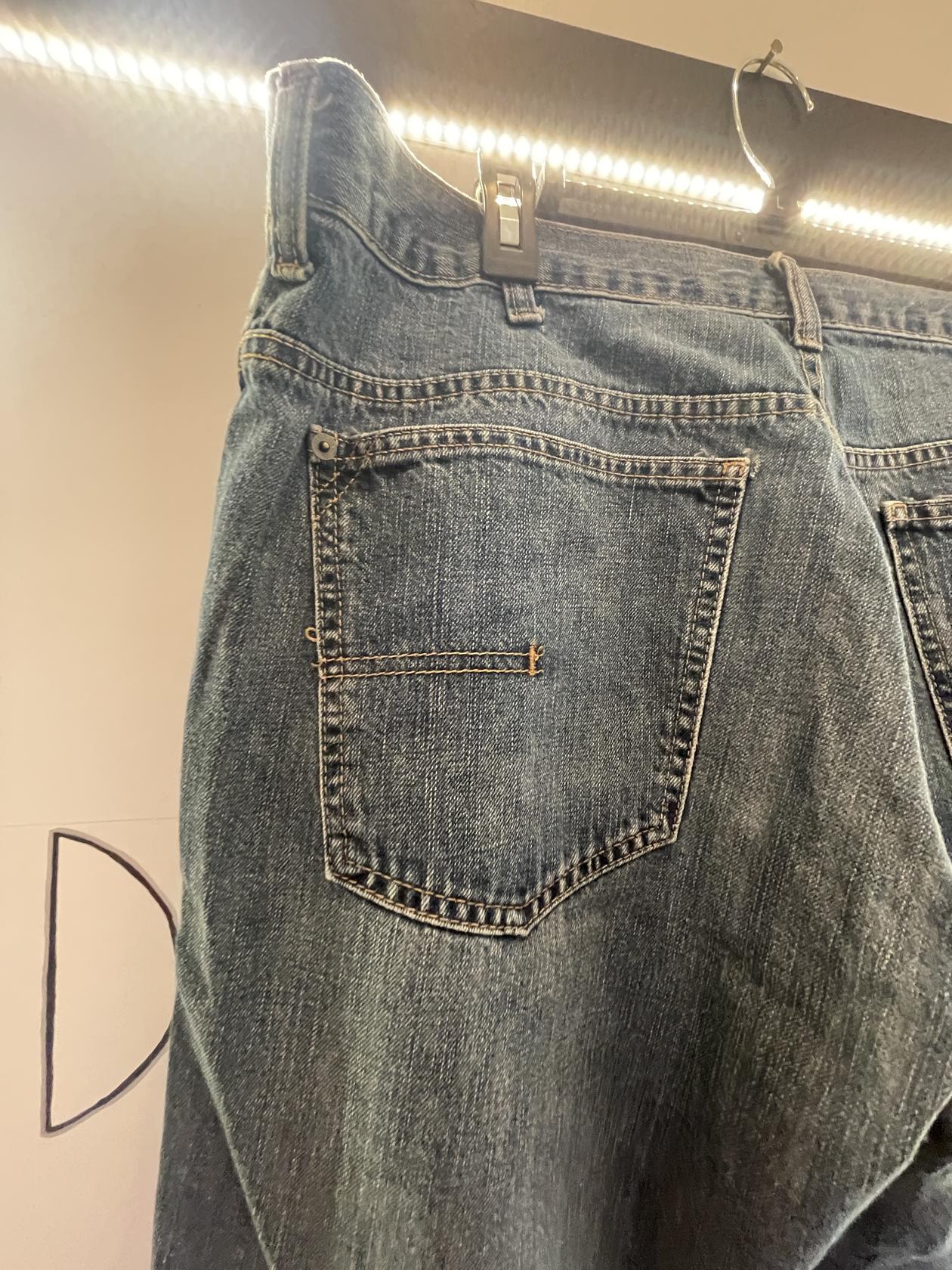Jeans azules con corte de bota Calvin Klein para mujer talla 38 W - 33 "L