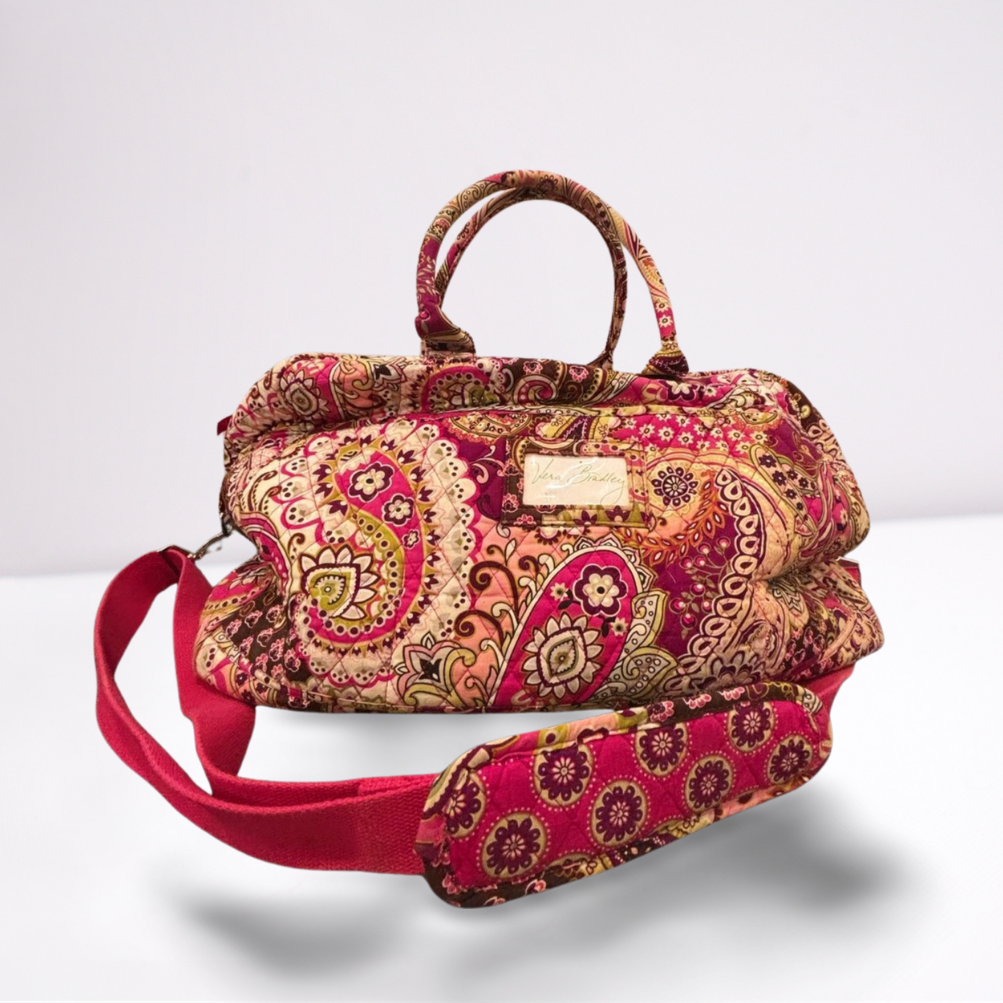Vera Bradley Travel Bag Multi-Color Pink Purple White One Size