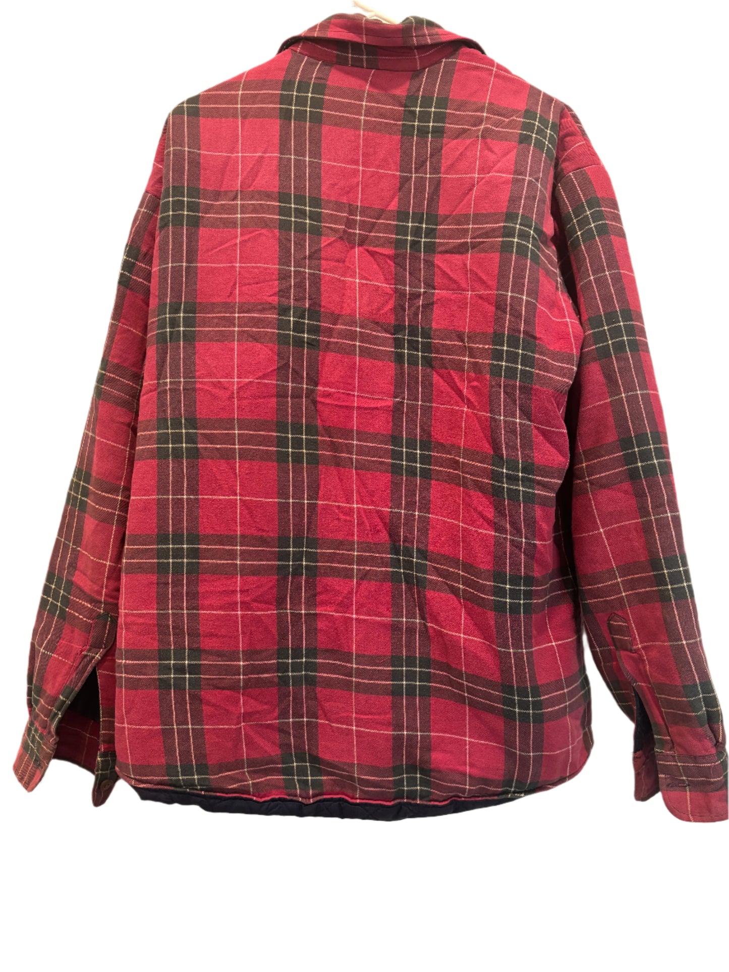 Mens St. Johns Bay Jackets & Coat Size Large Red Plaid