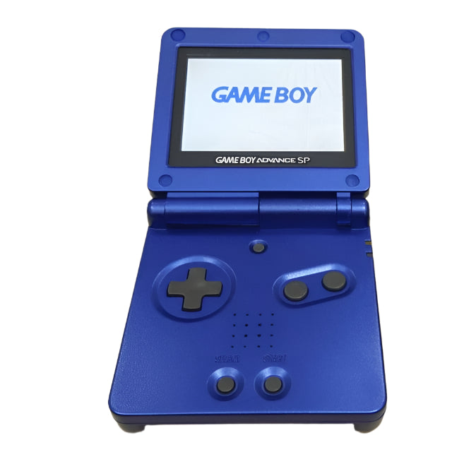 Nintendo Game Boy Advance SP Blue Video Game Console - Custom Refurb Enhanced