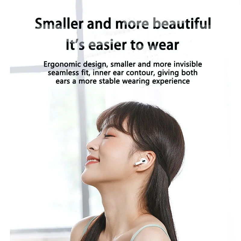 Pro 4 TWS Wireless Headphones Earphone Bluetooth-compatible 5.3 Waterproof Earbuds