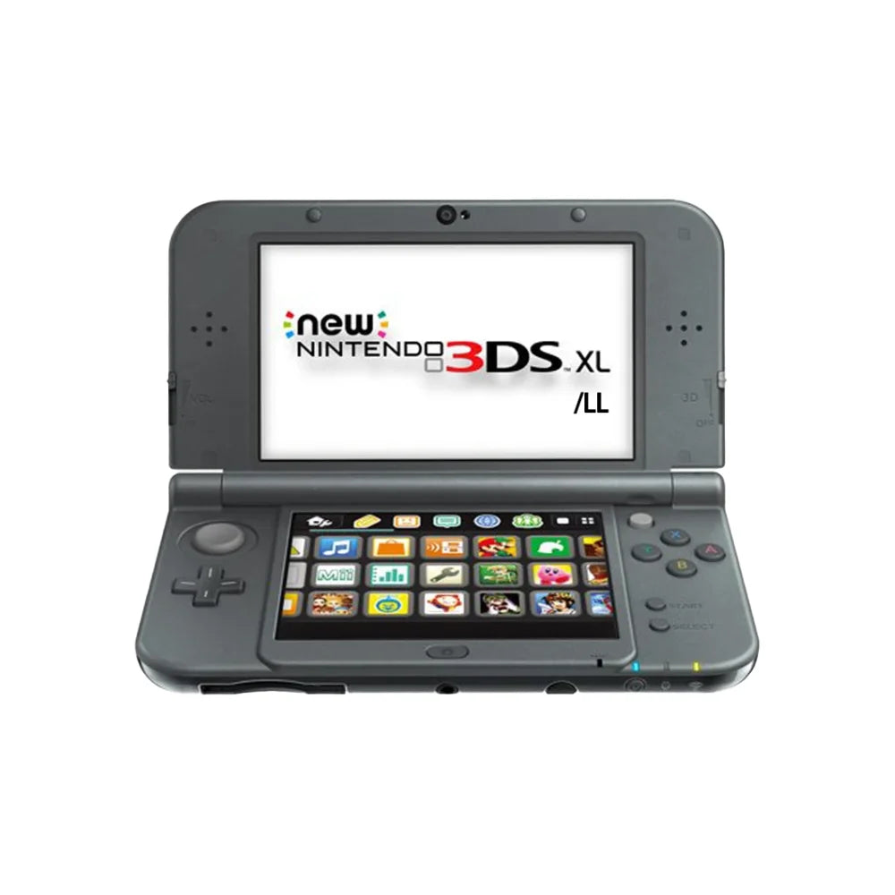 Nintendo 3DS XL LL Black Video Game Console - Custom Refurb Enhanced