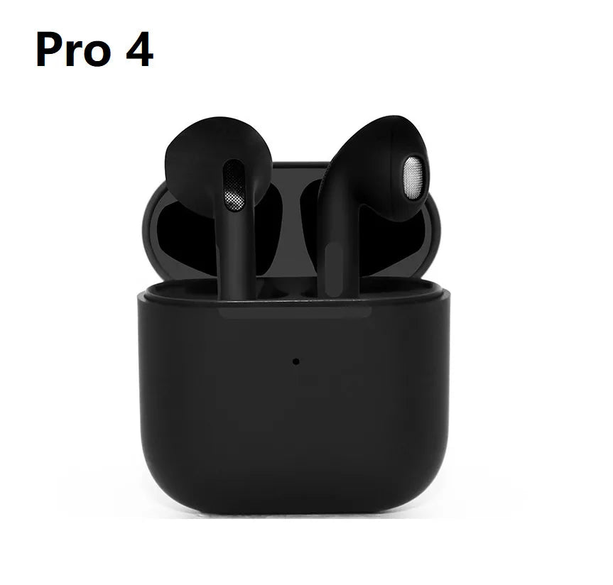 Pro 4 TWS Wireless Headphones Earphone Bluetooth-compatible 5.3 Waterproof Earbuds