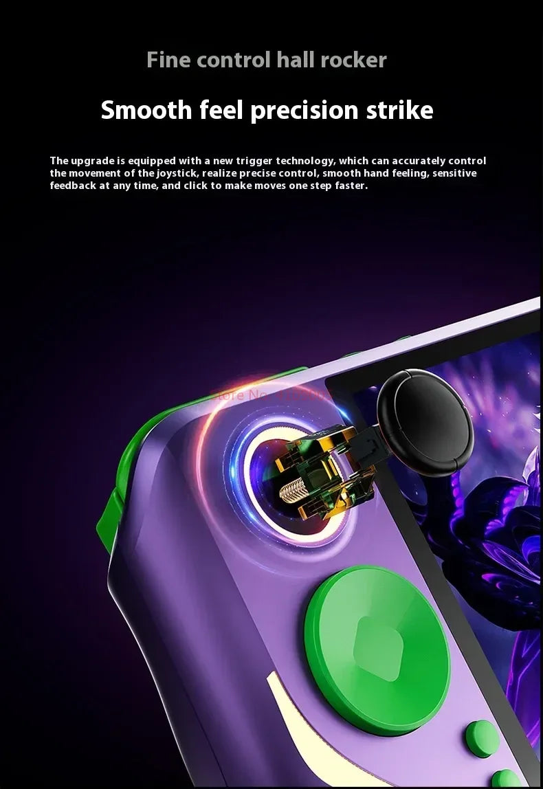 RetroWorldGames E6 Plus Handheld Rk3568 Purple/Green Video Game Console