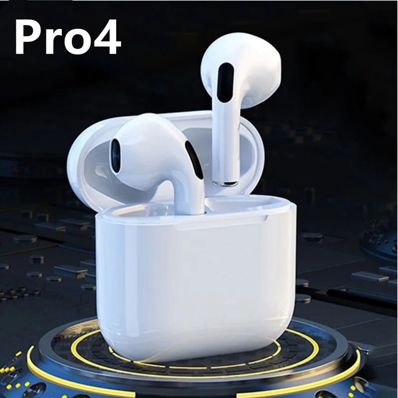 Pro 4 TWS Wireless Headphones Earphone Bluetooth-compatible 5.3 Waterproof Earbuds