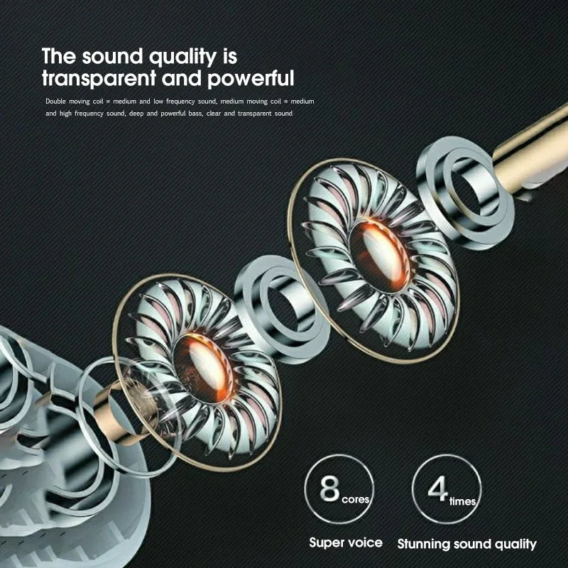 Pro 4 TWS Wireless Headphones Earphone Bluetooth-compatible 5.3 Waterproof Earbuds