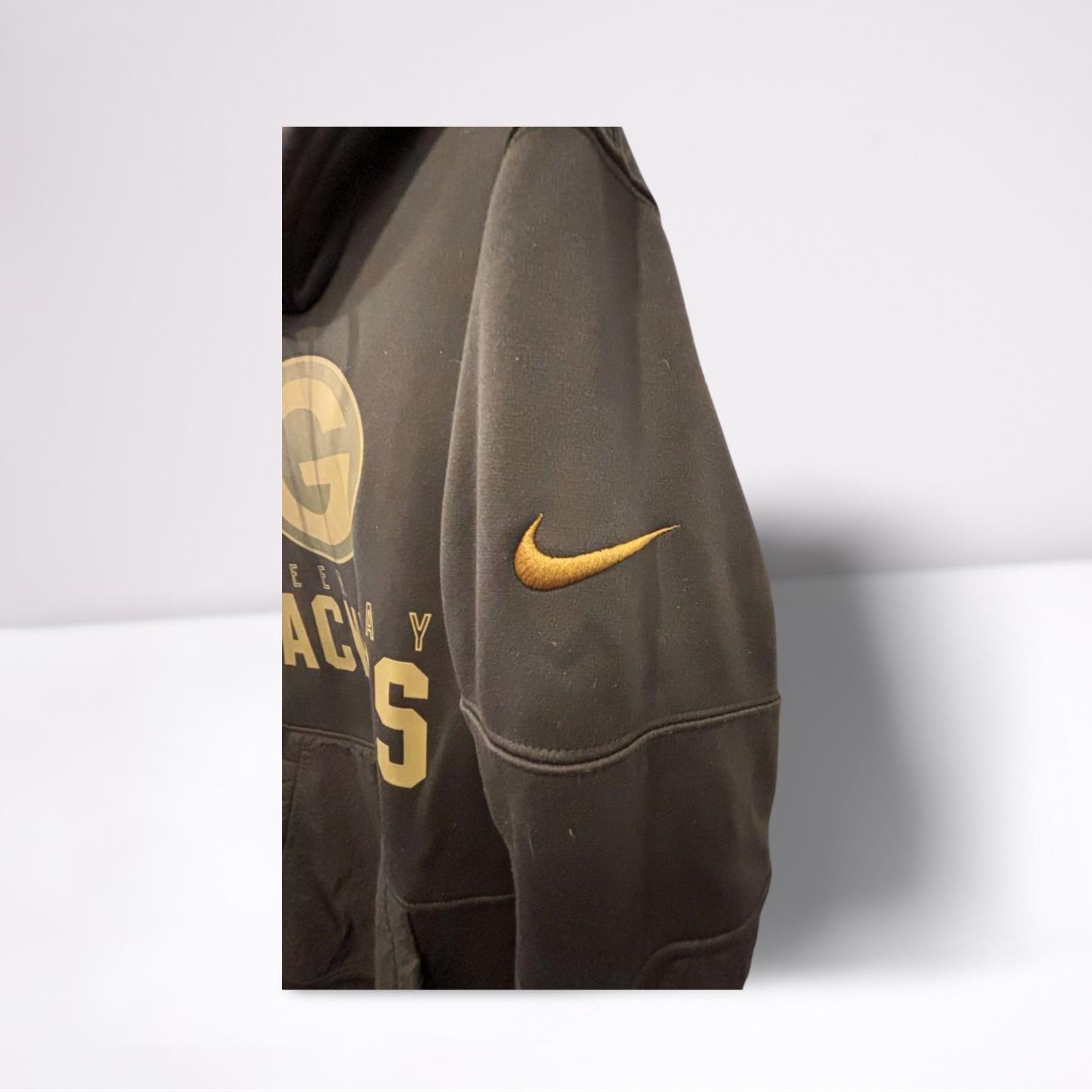 Nike Green Bay Packers Salute Service Therma-fit Hoodie Men's M Black Camo Flag