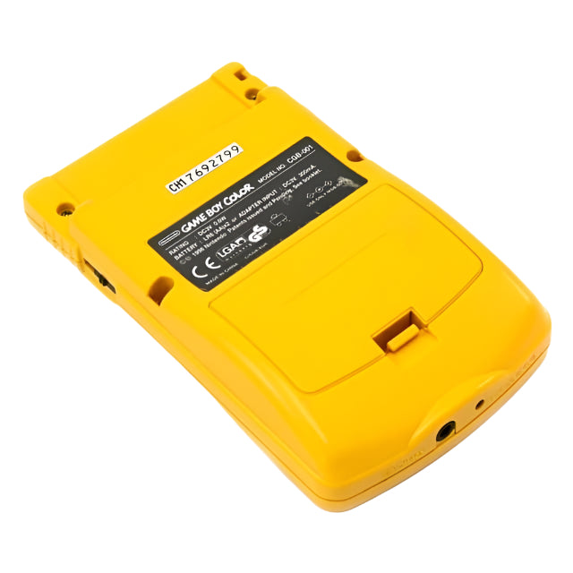Nintendo Game Boy Color Yellow Video Game Console - Custom Refurb Enhanced