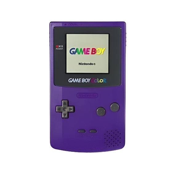 Nintendo Game Boy Color Purple Video Game Console - Custom Refurb Enhanced