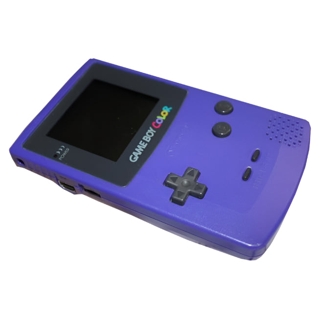 Nintendo Game Boy Color Purple Video Game Console - Custom Refurb Enhanced