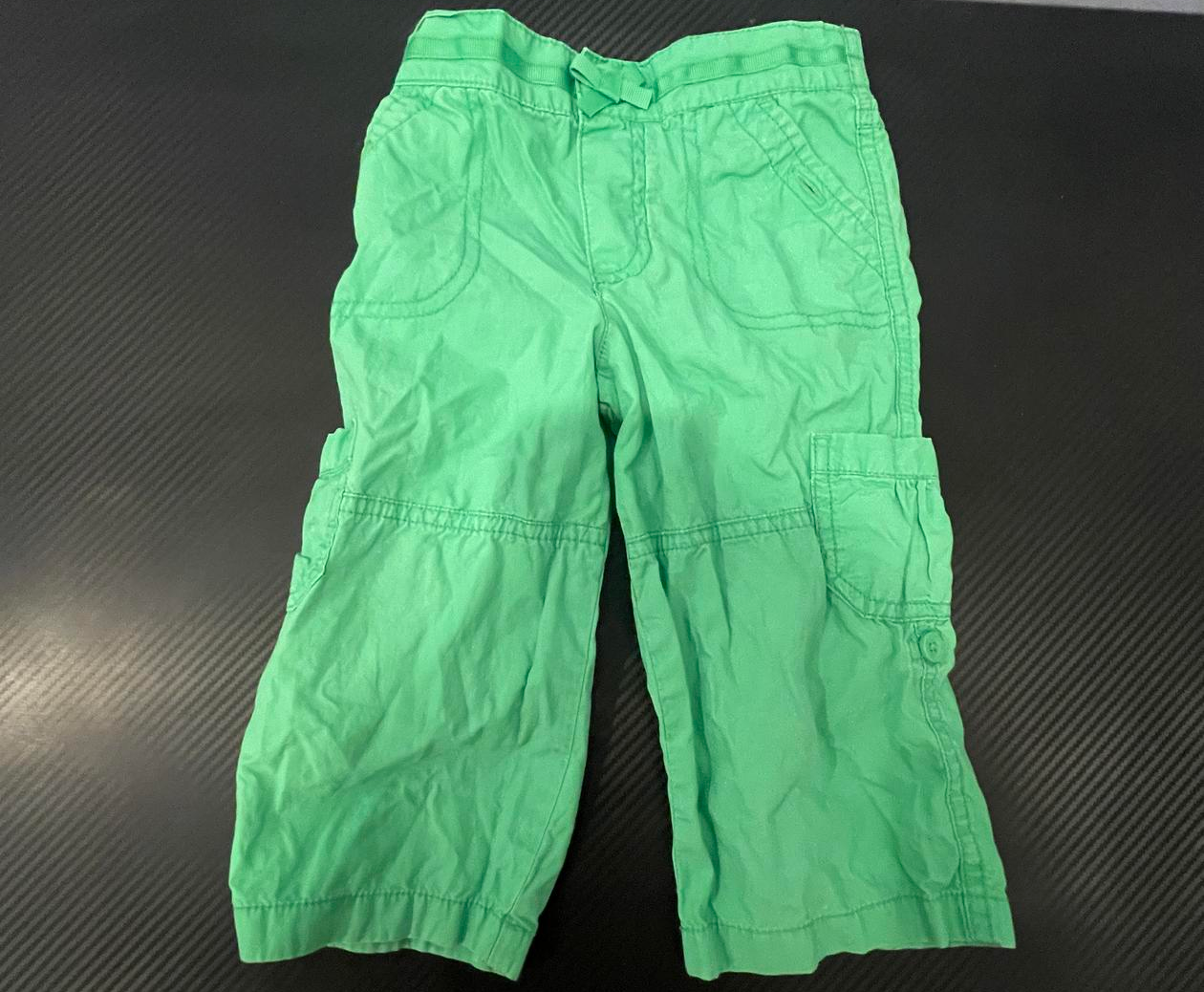 Carter's Little Boys 18 Month Green Casual Pull On Pants - Very Good