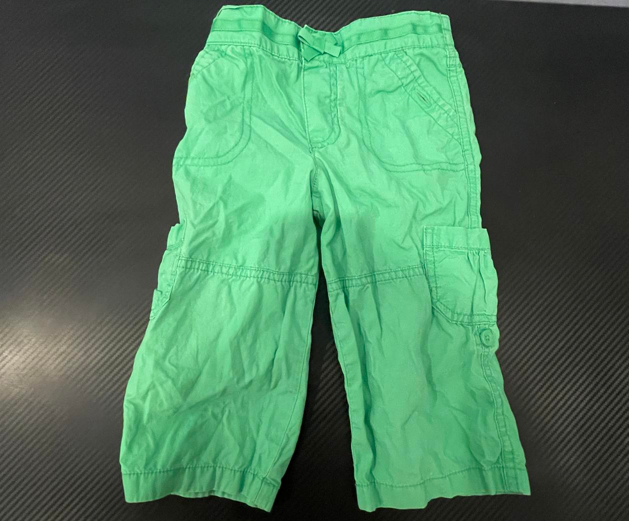 Carter's Little Boys 18 Month Green Casual Pull On Pants - Very Good