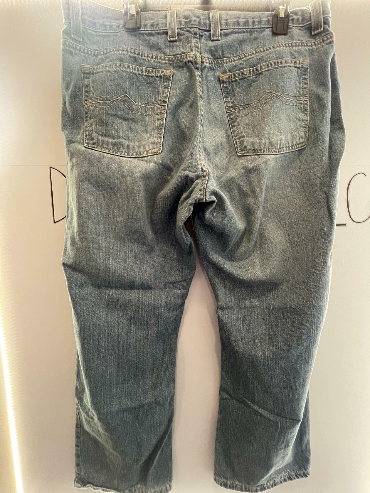 Red Camel Jeans Mens 38x30 Distressed Blue Denim Pants Bootcut Medium Wash Cotton