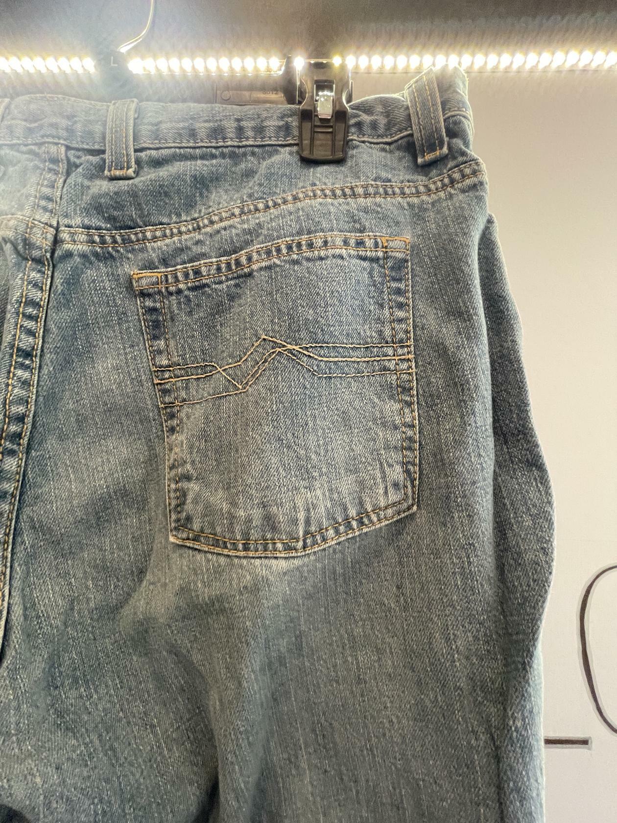 Red Camel Jeans Mens 38x30 Distressed Blue Denim Pants Bootcut Medium Wash Cotton