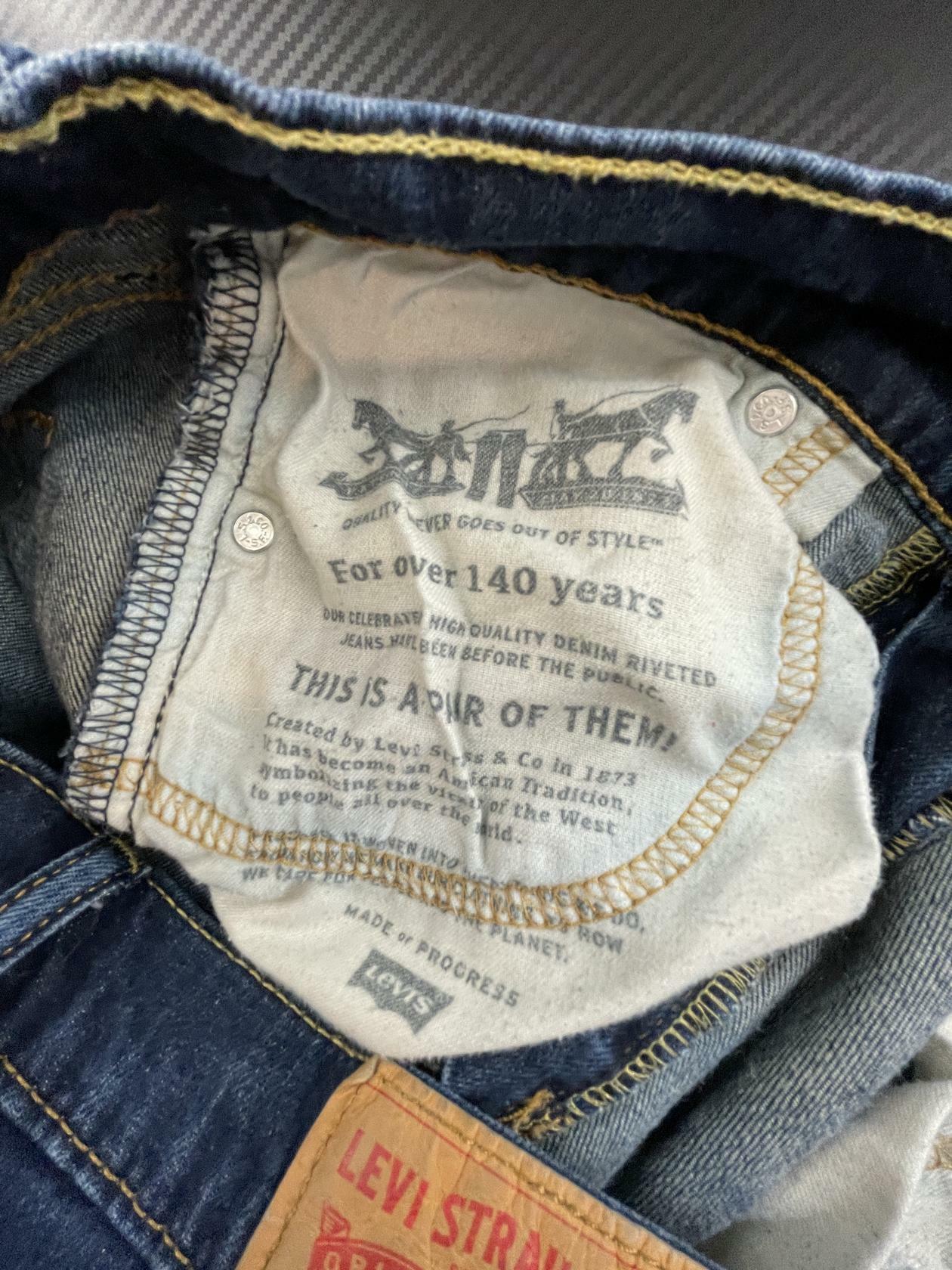 Levi Strauss 511 Straight Regular Jeans Size 32x30 Dark Wash