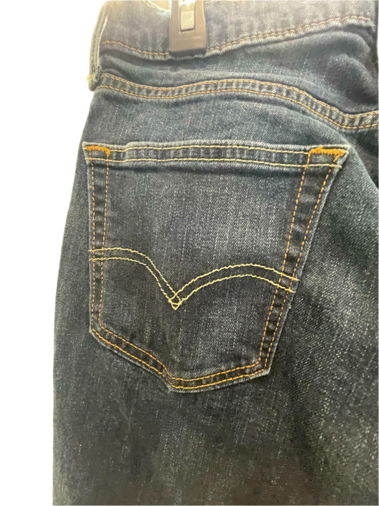 Levi Strauss Mens Jeans 511 Dark Wash Straight Regular - Blue - 32X30 - Very Good