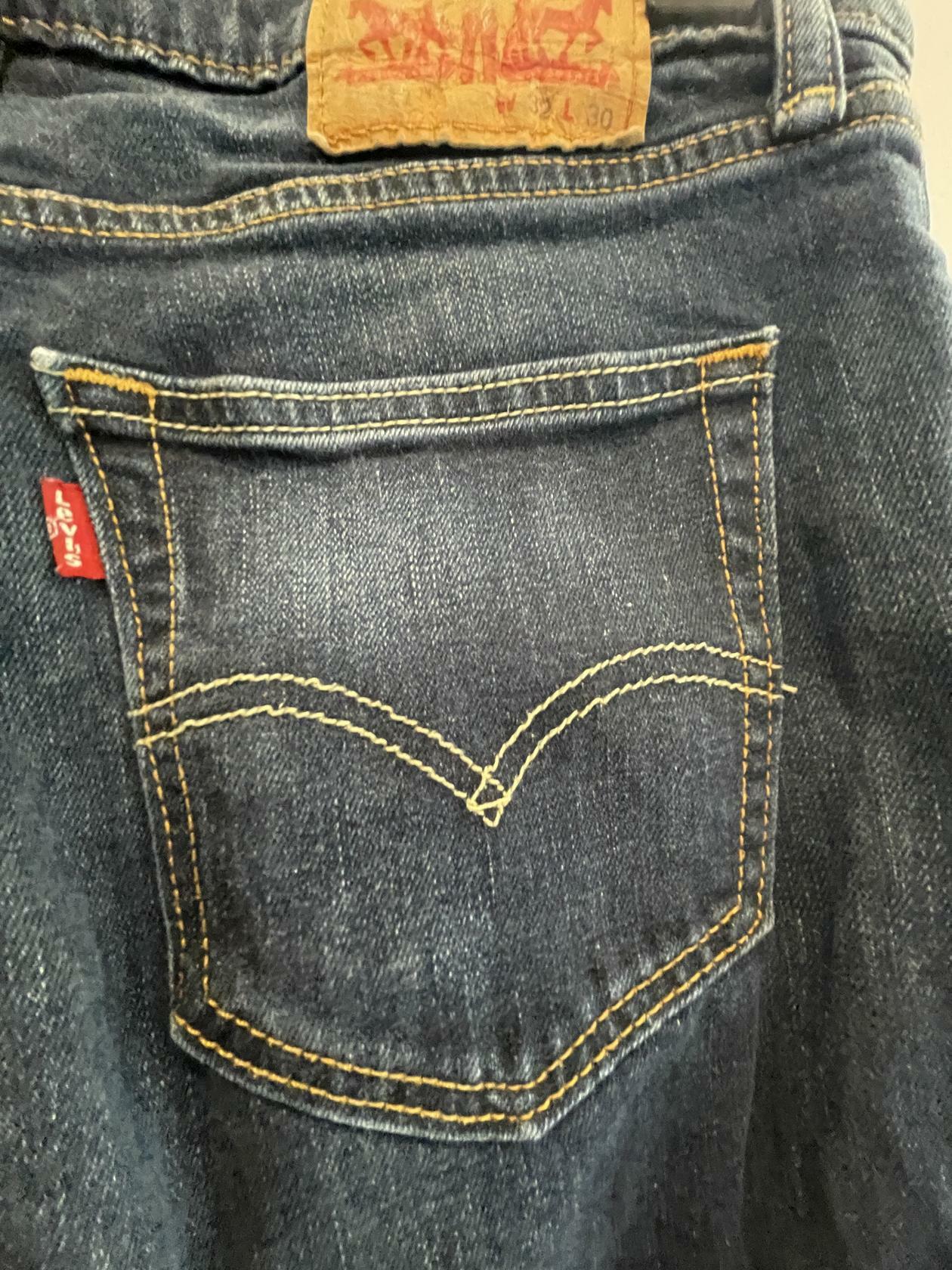 Levi Strauss 511 Straight Regular Jeans Size 32x30 Dark Wash