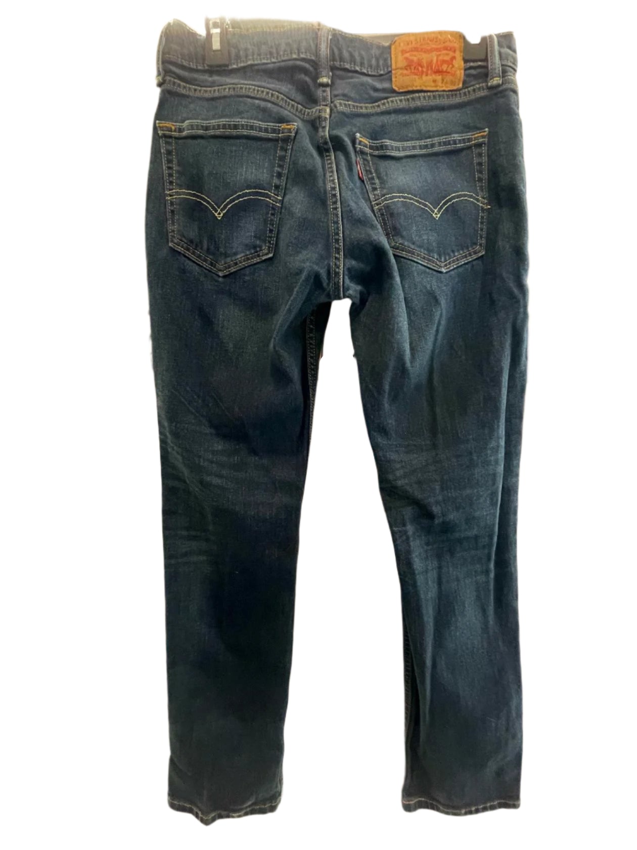 Levi Strauss Mens Jeans 511 Dark Wash Straight Regular - Blue - 32X30 - Very Good
