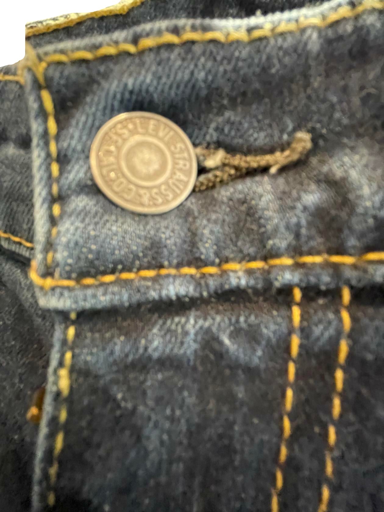 Levi Strauss Mens Jeans 511 Dark Wash Straight Regular - Blue - 32X30 - Very Good