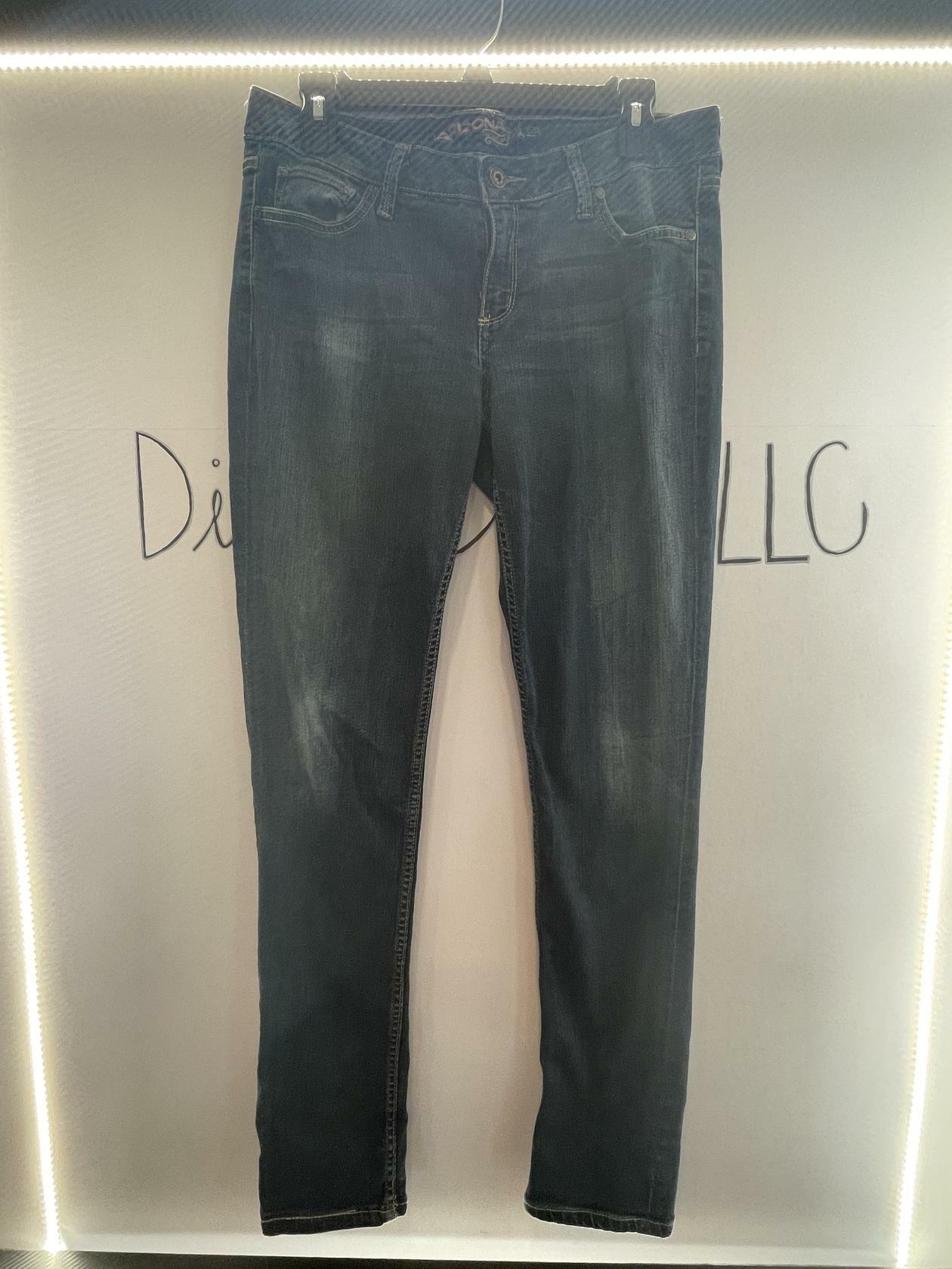 Women's Arizona Jean Company Dark Wash Skinny Jeans Jr's Size 13 Average - Very Good
