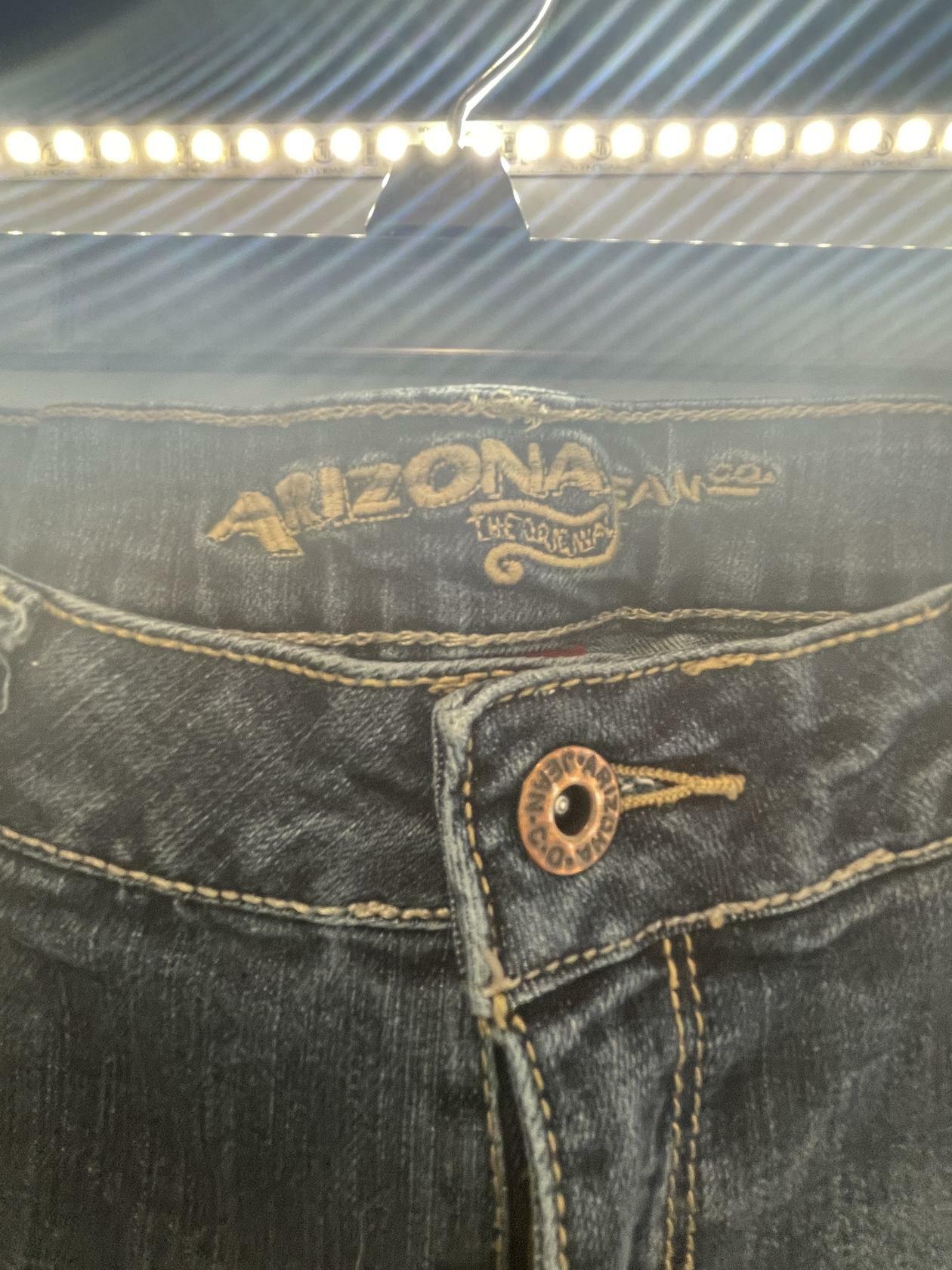 Women's Arizona Jean Company Dark Wash Skinny Jeans Jr's Size 13 Average - Very Good