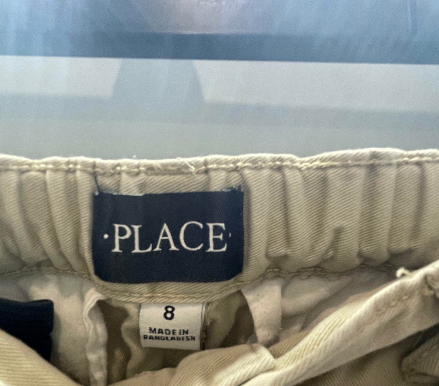 Children's Place Khaki School Pants Boy's Size 8 - Very Good