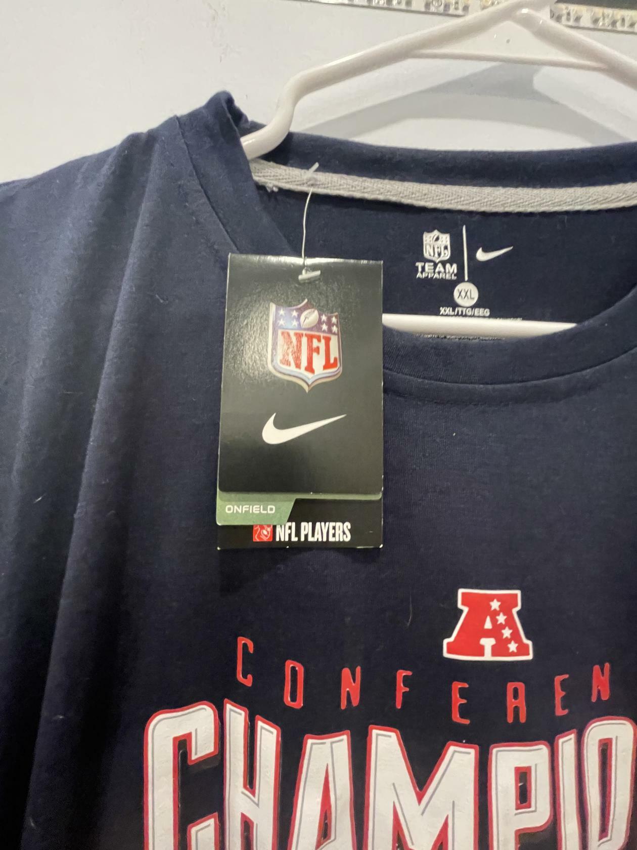 New England Patriots Sz 2XL Mens Fanatics 2018 Conference Champions Roster NFL