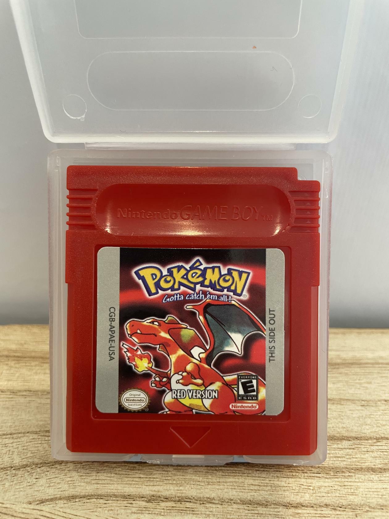 Pokemon Red Version GBC Cartridge New Gameboy Color Retro Video Game