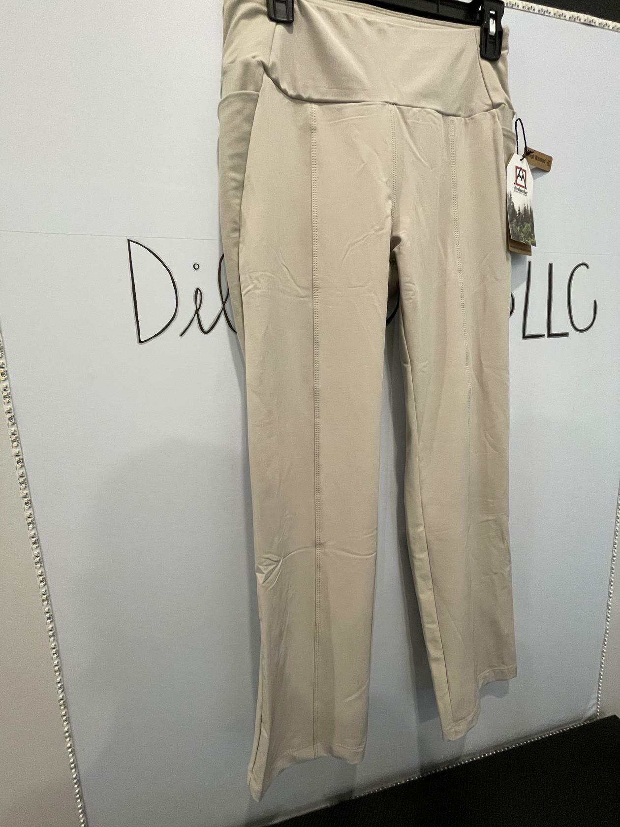 Avalanche Compression Leggings Cargo Pockets Beige Khaki Sz M High Waisted NWT