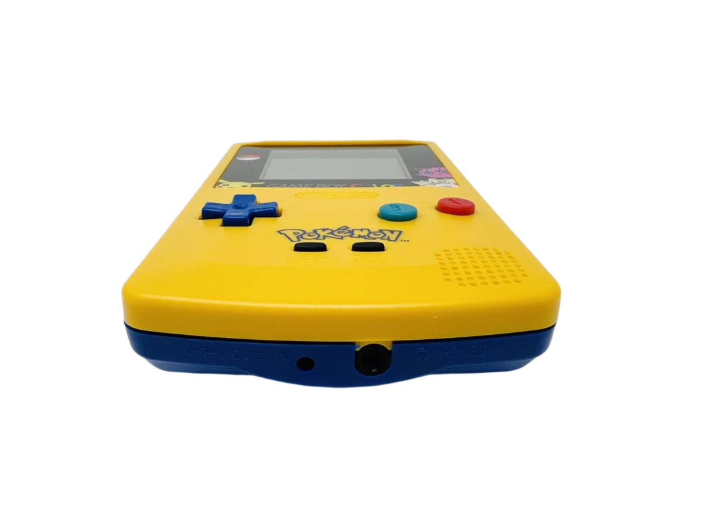 Nintendo Game Boy Color Lime Green Yellow Classic Pokemon Logo Video Game Console - Custom Refurb Enhanced