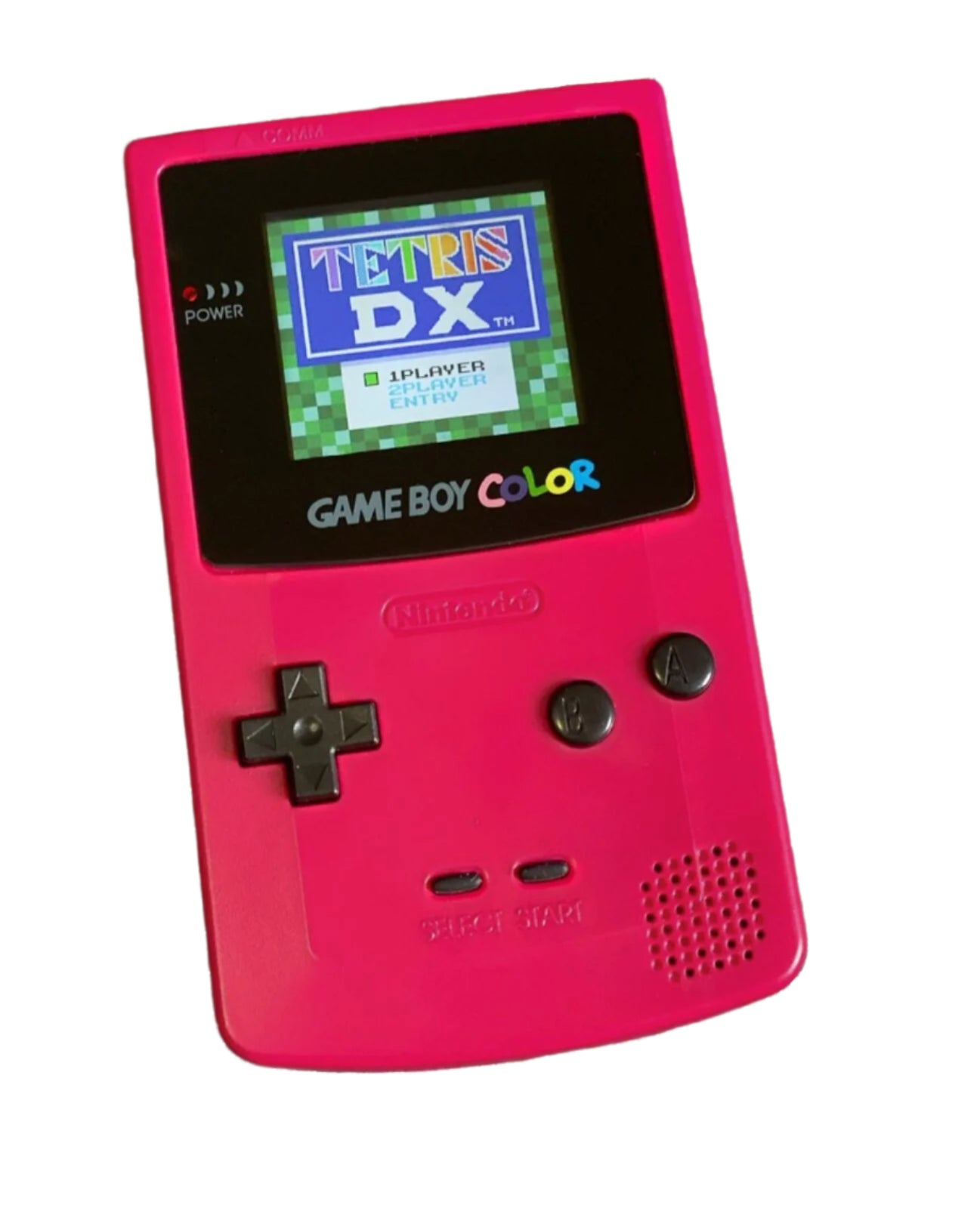 Nintendo Game Boy Color Rose Red Video Game Console - Custom Refurb Enhanced