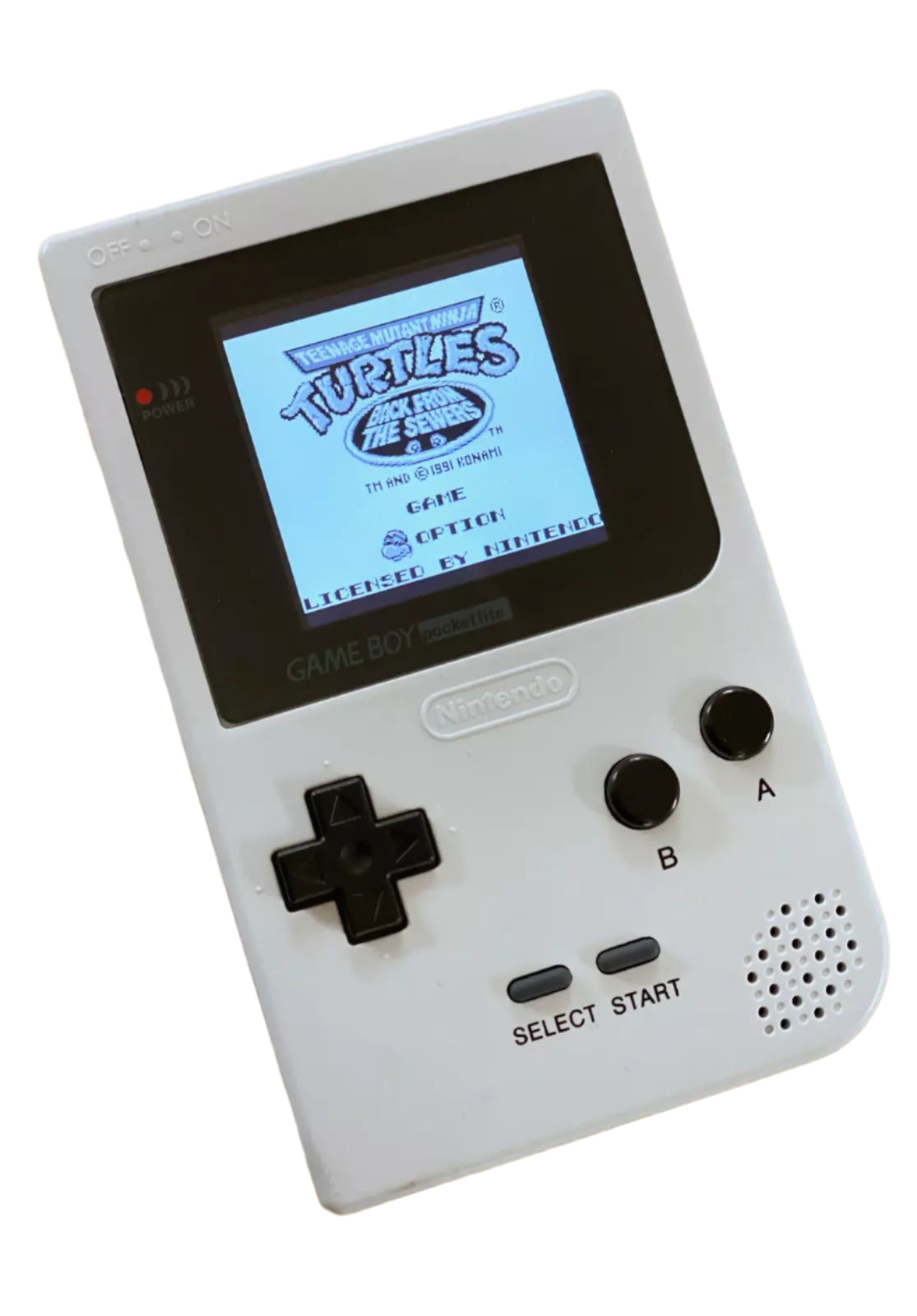 Nintendo Game Boy Pocket White Video Game Console - Custom Refurb Enhanced