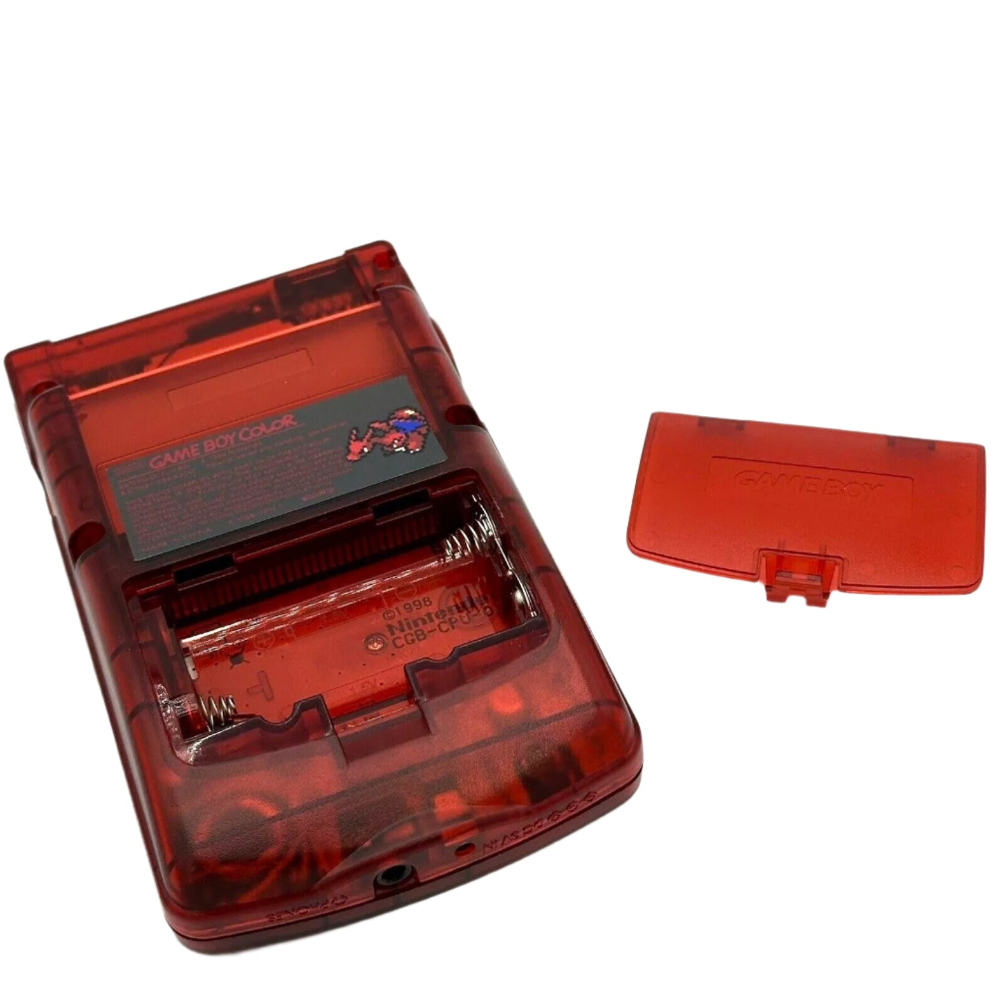 Nintendo Game Boy Color Red Pokemon Charizard Edition Video Game Console - Custom Refurb Enhanced