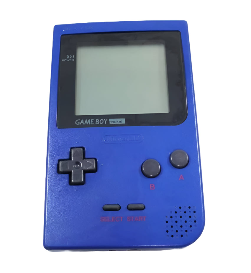 Nintendo Game Boy Pocket Blue Video Game Console - Custom Refurb Enhanced