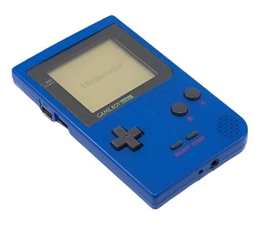 Nintendo Game Boy Pocket Blue Video Game Console - Custom Refurb Enhanced