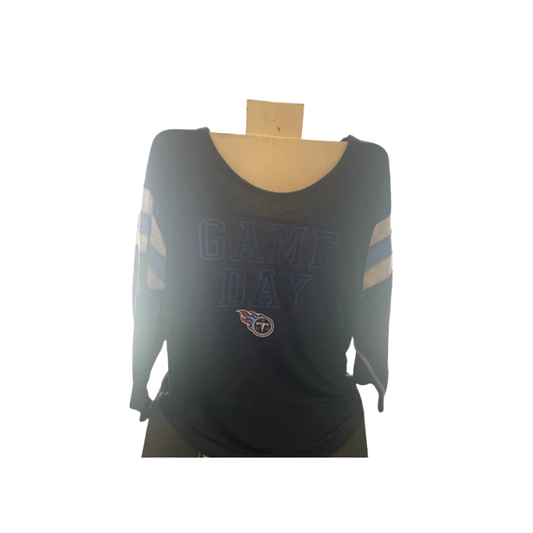 Womens Active Long Sleeve Active Shirt NFL Tennessee Titans Team 'The Nike Tee' - Navy/Blue - Large - Like new