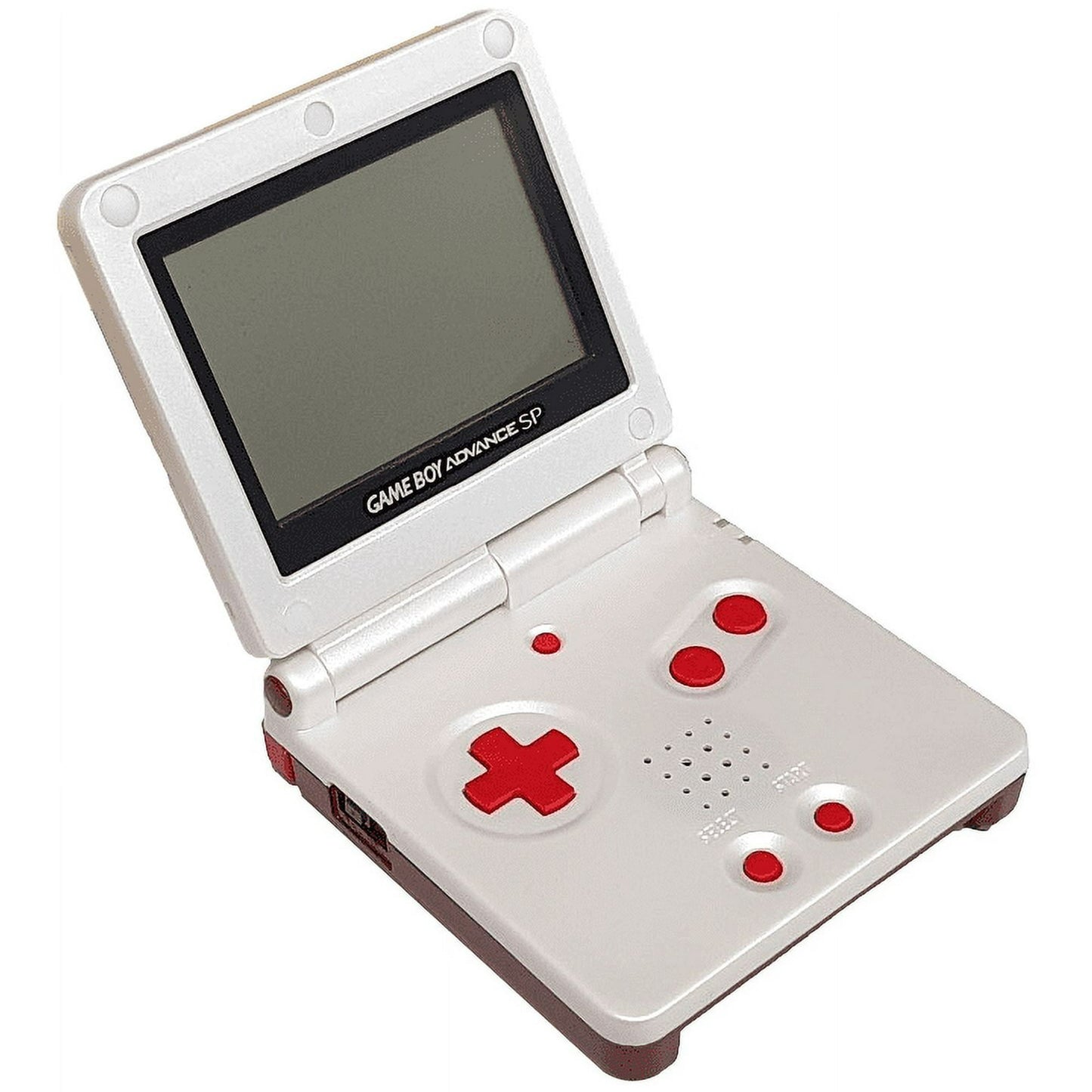 Nintendo Game Boy Advance SP Silver/Red Super Mario 25th Anniversary Edition Video Game Console - Custom Refurb Enhanced