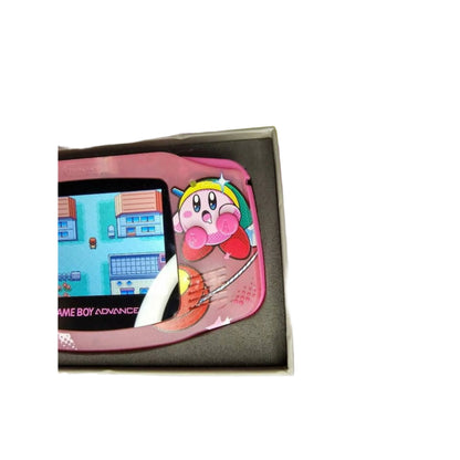 Nintendo Game Boy Advance Transparent Pink Kirby Edition Video Game Console - Custom Refurb Enhanced