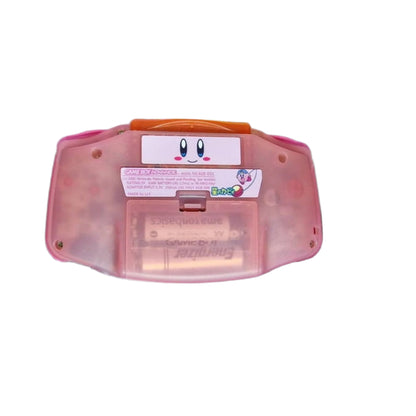 Nintendo Game Boy Advance Transparent Pink Kirby Edition Video Game Console - Custom Refurb Enhanced