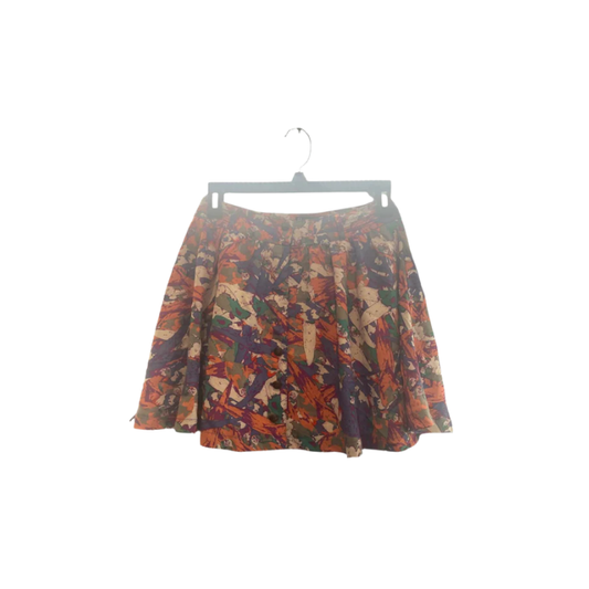 Bluejuice Womens Skirt Mini buttons Designer Birdie Print Aussie - Multi-Color - XS - New
