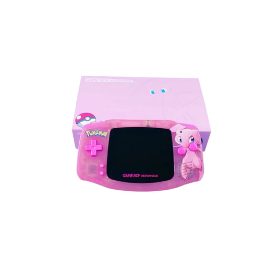 Nintendo Game Boy Advance Pink Pokemon Mew Edition Video Game Console - Custom Refurb Enhanced