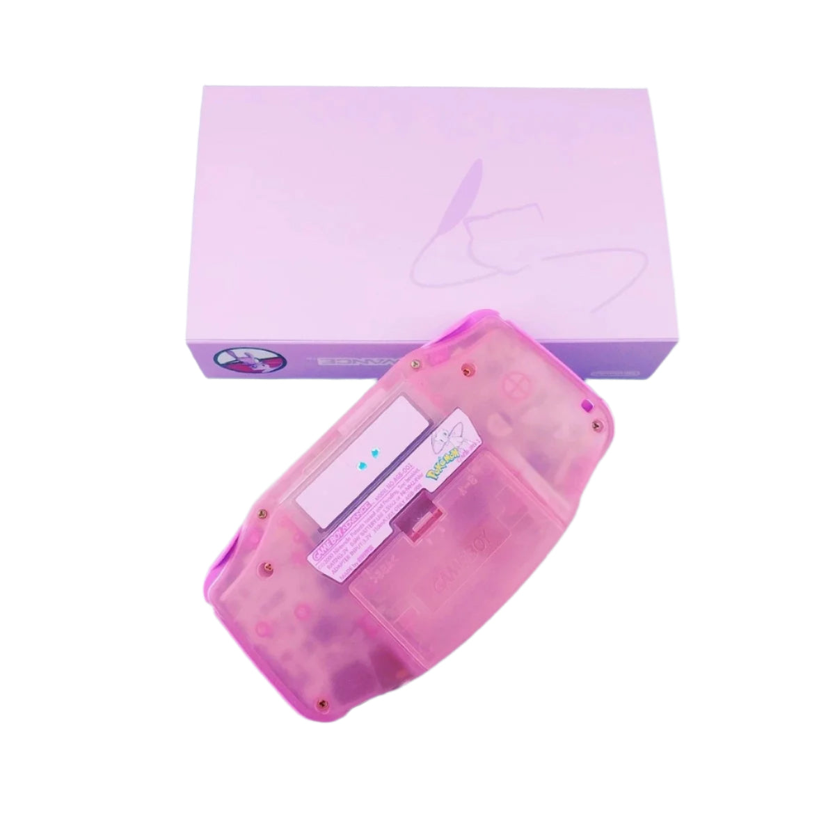 Nintendo Game Boy Advance Pink Pokemon Mew Edition Video Game Console - Custom Refurb Enhanced