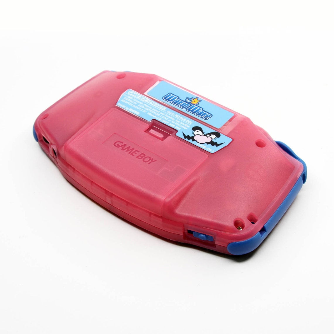 Nintendo Game Boy Advance Pink/Blue Wario Ware Edition Video Game Console - Custom Refurb Enhanced